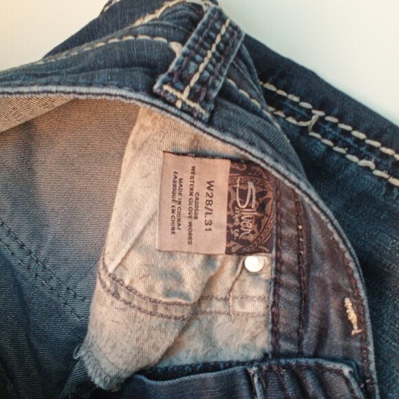 Silver Jeans Co Denim Size 28/6 Suki Super Skinny Low Rise Medium Dark Wash - Picture 4 of 9